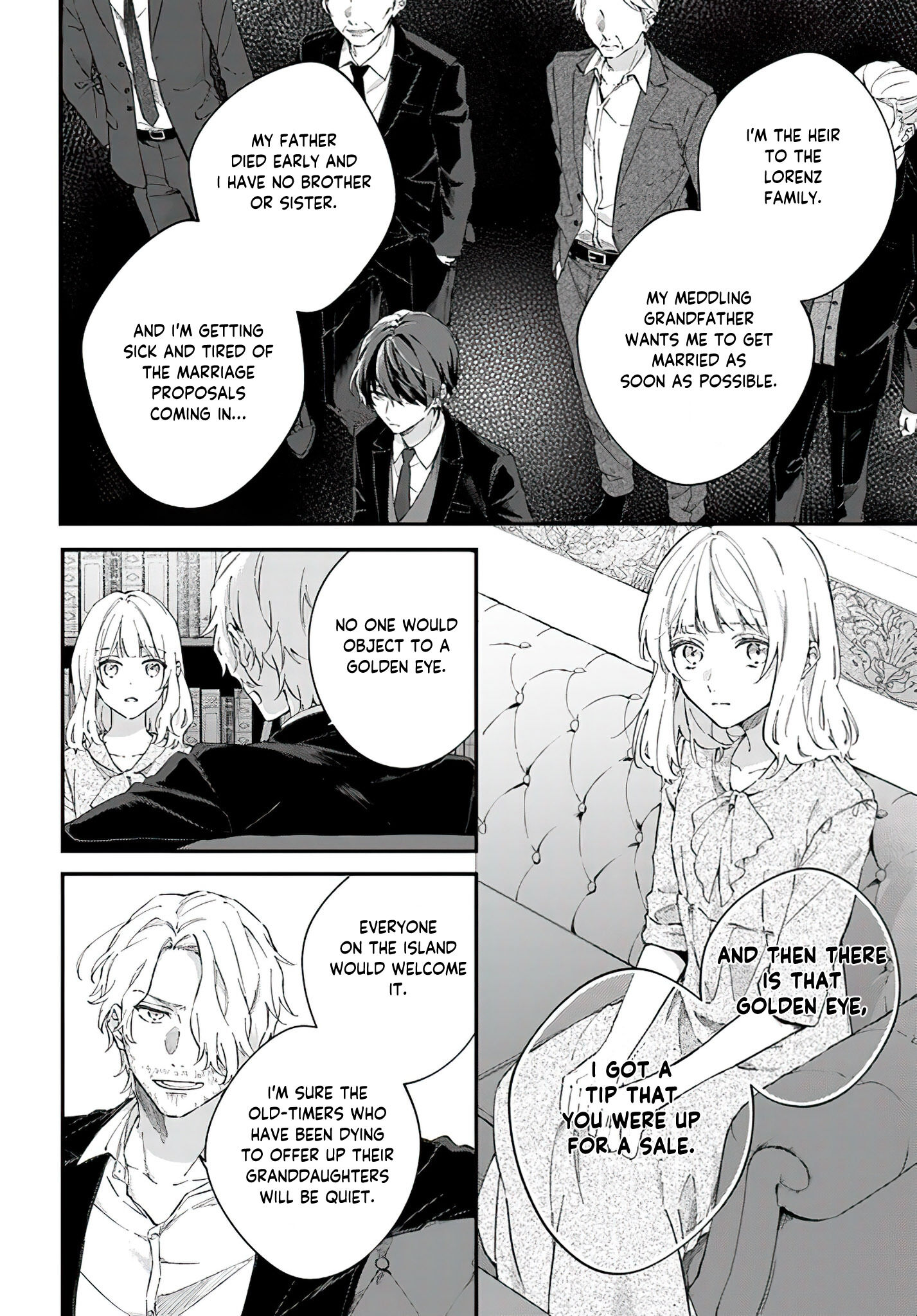 Sweet Allegiance to the Lorenzi Family Tonight - Chapter 2.2 The Girl with  the Golden Eyes - Coffee Manga