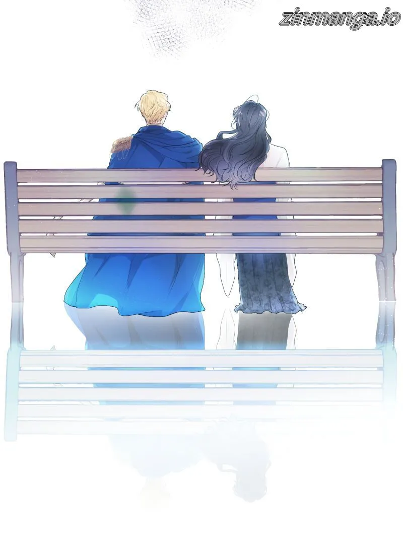 A lovely anime couple that kiss on a bench 